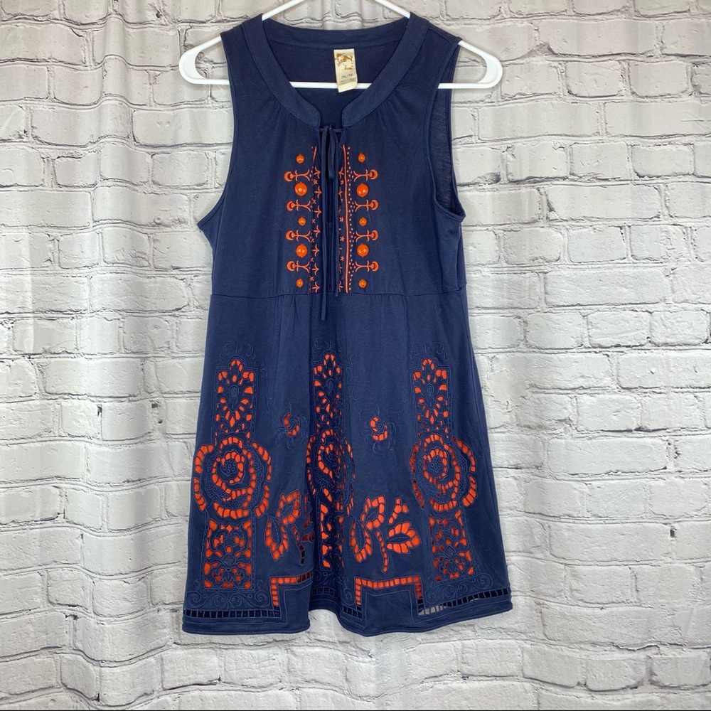 Anthropologie C. Keer Navy Blue Tank Tunic M - Picture 1 of 4